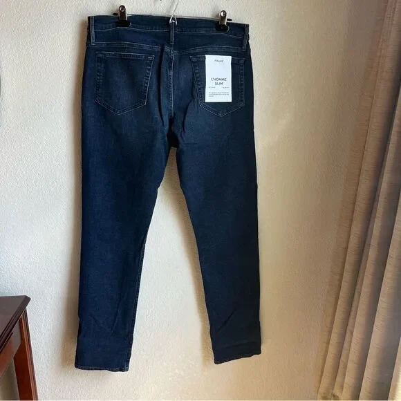 FRAME L'Homme Slim Fit Jeans in Blue Coast
